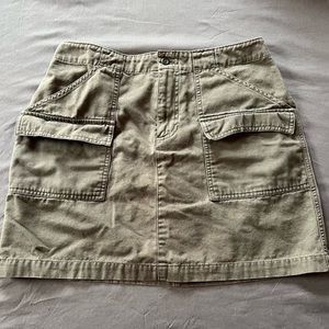 Y2K Camo Green Cargo Skirt